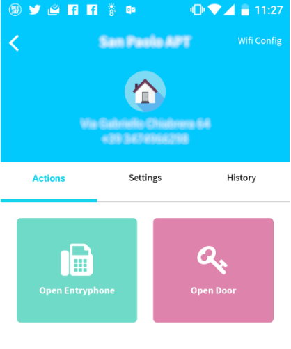 Schermata app
