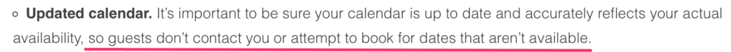 disponibilità airbnb